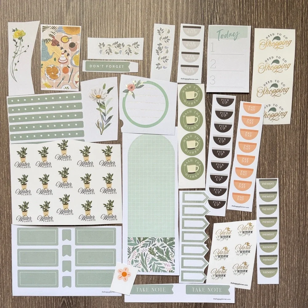 ❤️$3 Green Hue Not So Mystery Happy Planner Sticker Set